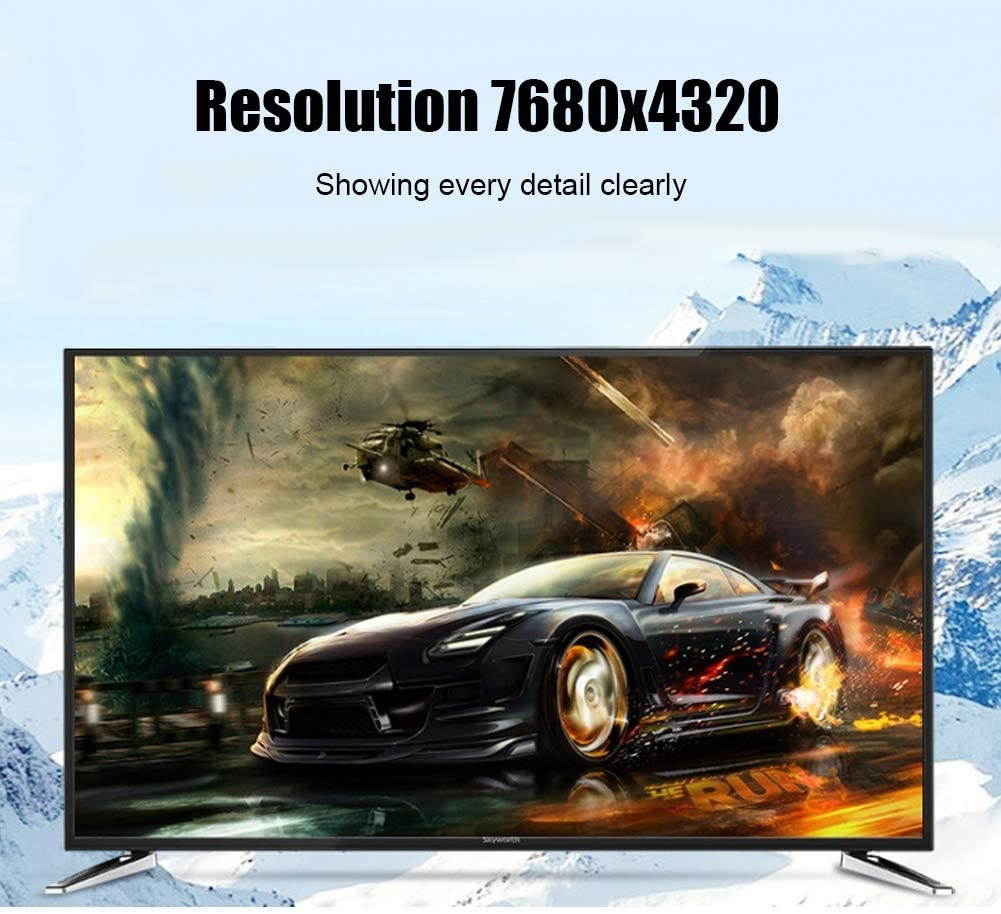Simlug Cable HD Cable 7680x4320 Resolution Video Cable 2M for 8K Dispalyport HD Video for HD Display