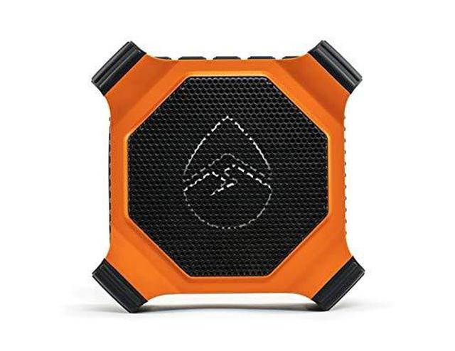 ECOXGEAR EcoEdge Plus GDI-EXEGPL400 Rugged Waterproof Floating Portable Bluetooth Wireless 20 Watt Smart Speaker with Bottle Opener and LED Party Lights (Orange)