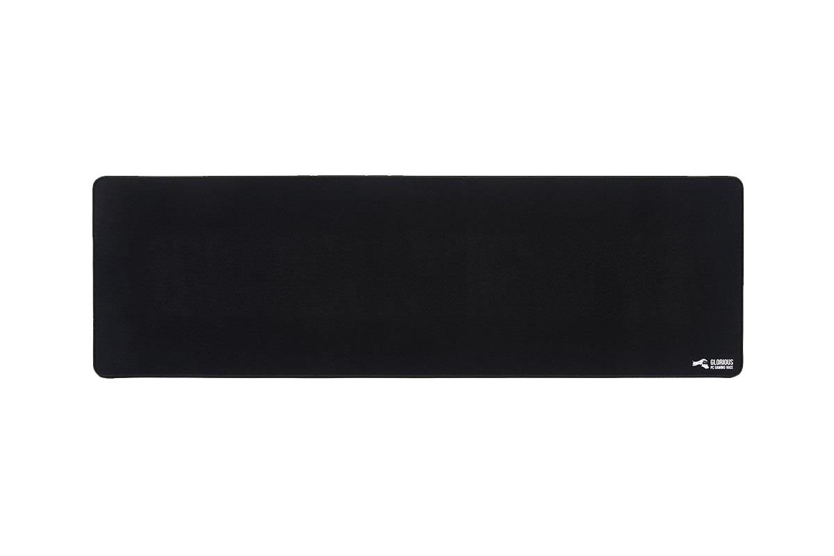 Glorious Large Gaming Mouse Mat / Pad - Stitched Edges, 2mm thick, Black Mousepad | 11"x13"x0.08" (G-L)