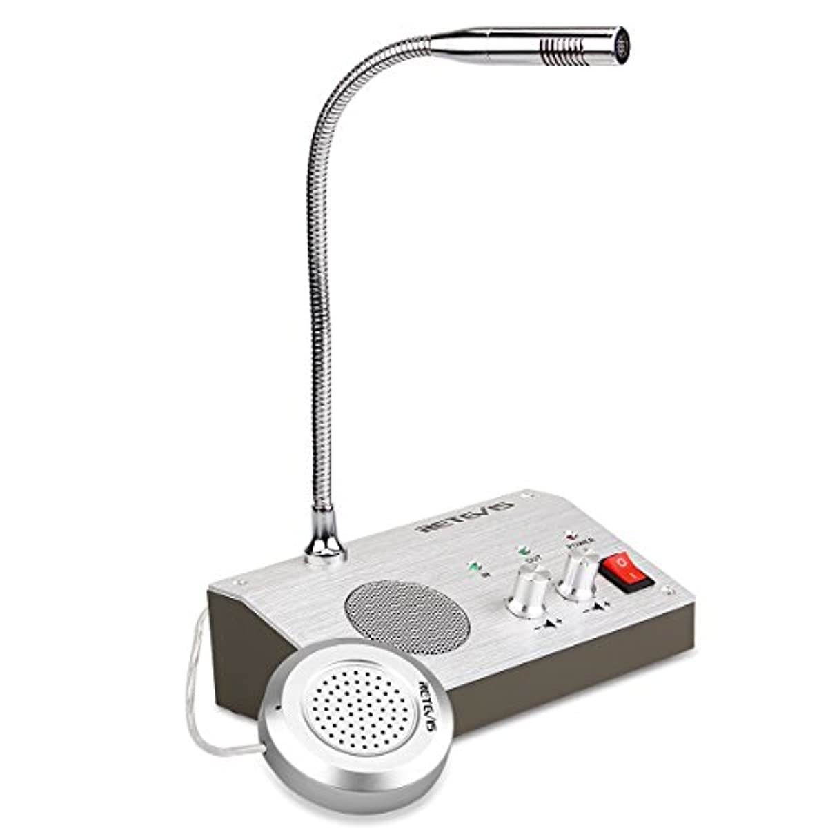 Retevis RT-9908 Window Speaker System,Intercom System for Business,Microphone Intercom,Window Intercom Speaker for Bank,Counter,Store,Restaurant