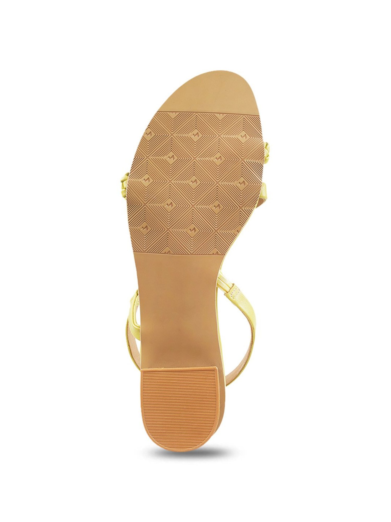 Metro Women's Yellow Sling Back Sandals