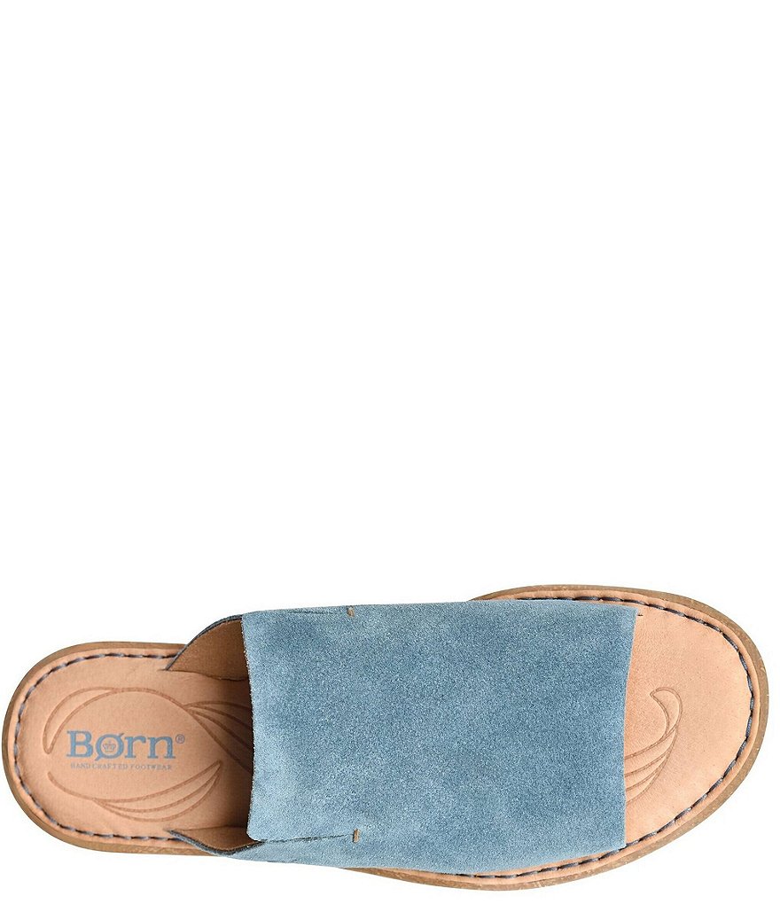 Born Mesilla Suede Leather Slide-On Sandals