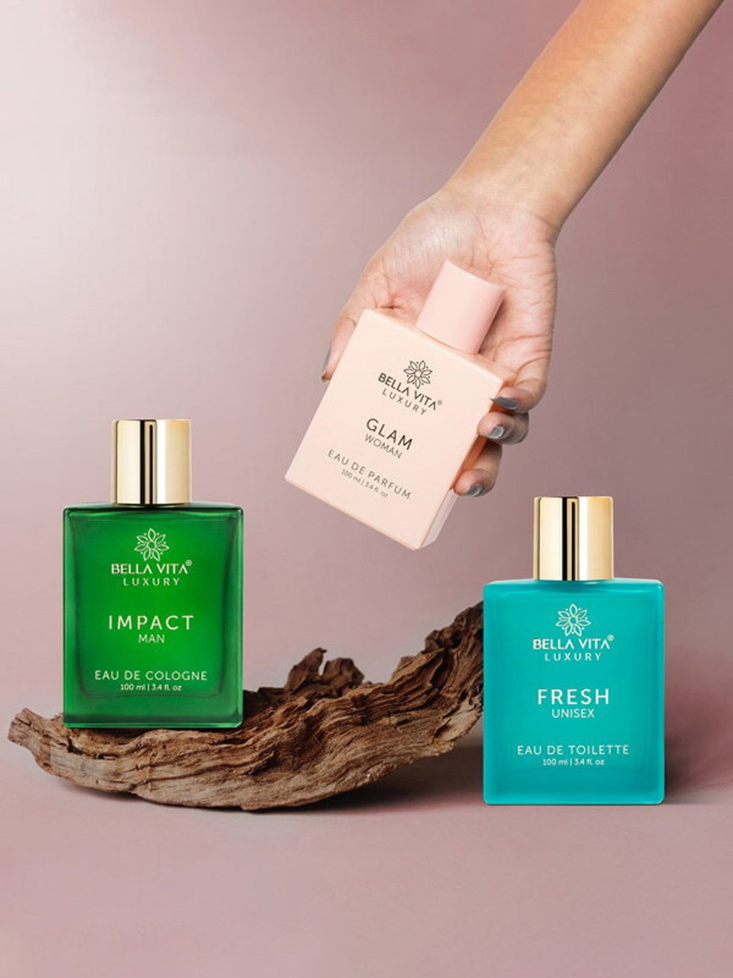 Bella Vita Luxury Premium Perfumes Gift Set - Pack of 3