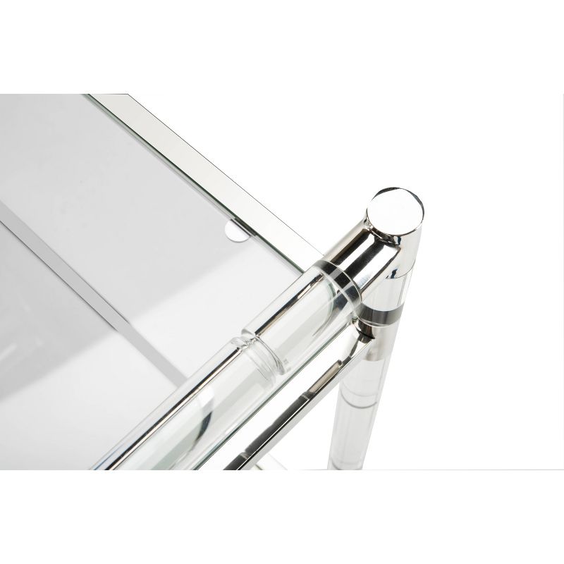 Duval Acrylic Trolley Bar Gold - Safavieh