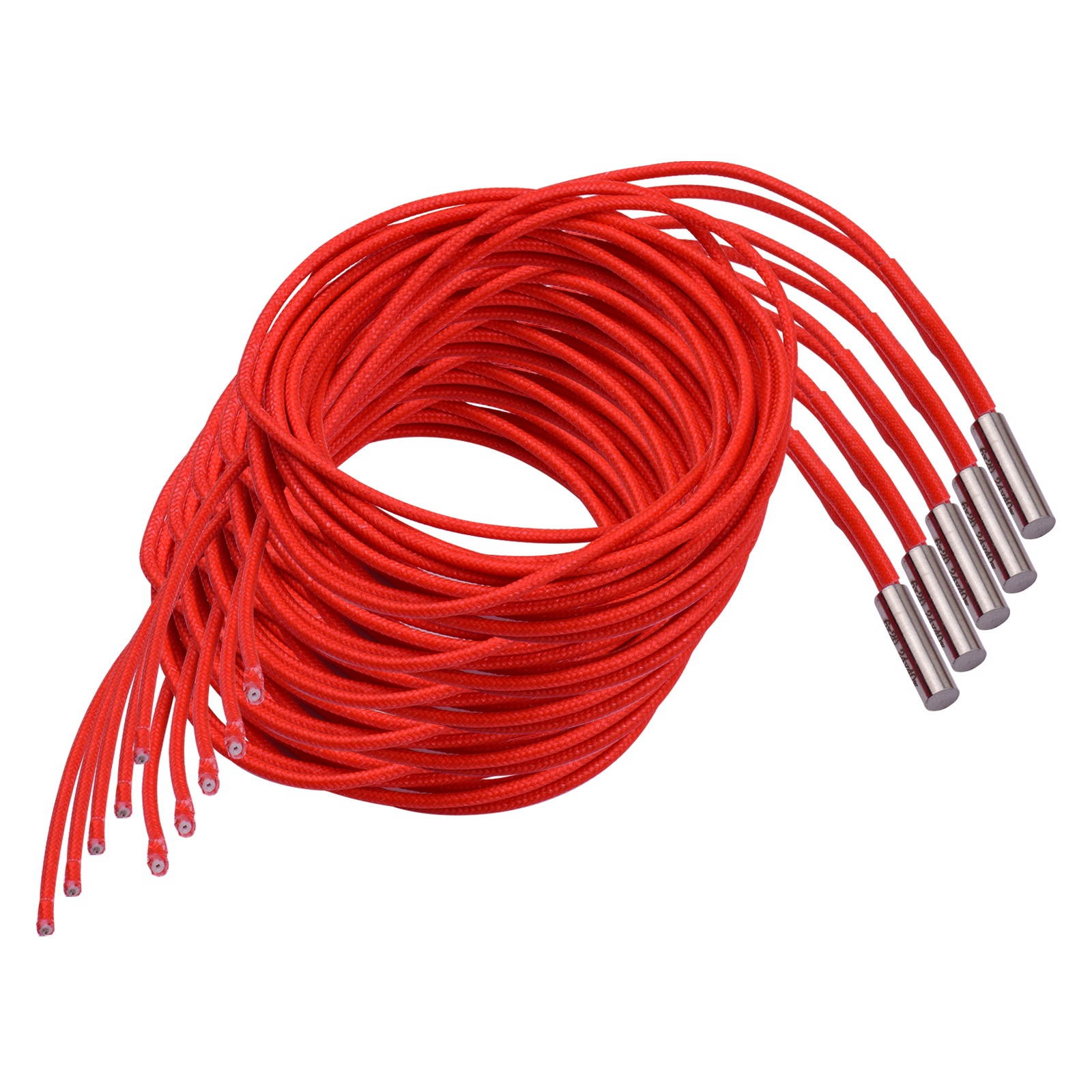 Aibecy 5pcs 24V 40W 6*20mm Single End Cartridge Heater Heating Tube 1.6m/5.2ft for 3D Printer