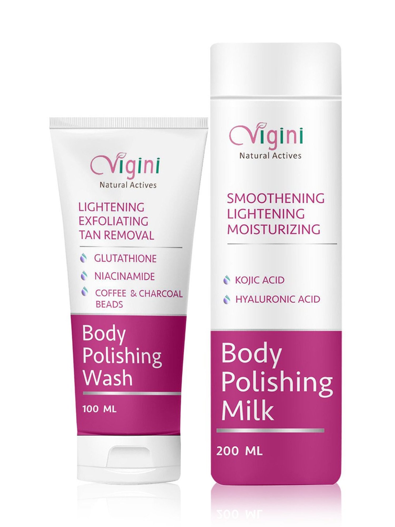 Vigini Body Polishing Wash & Body Polishing Milk Combo