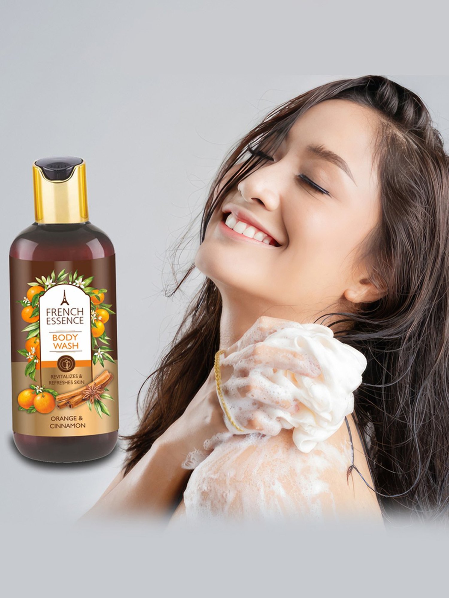 French Essence Orange & Cinnamon Body Wash - 300 ml