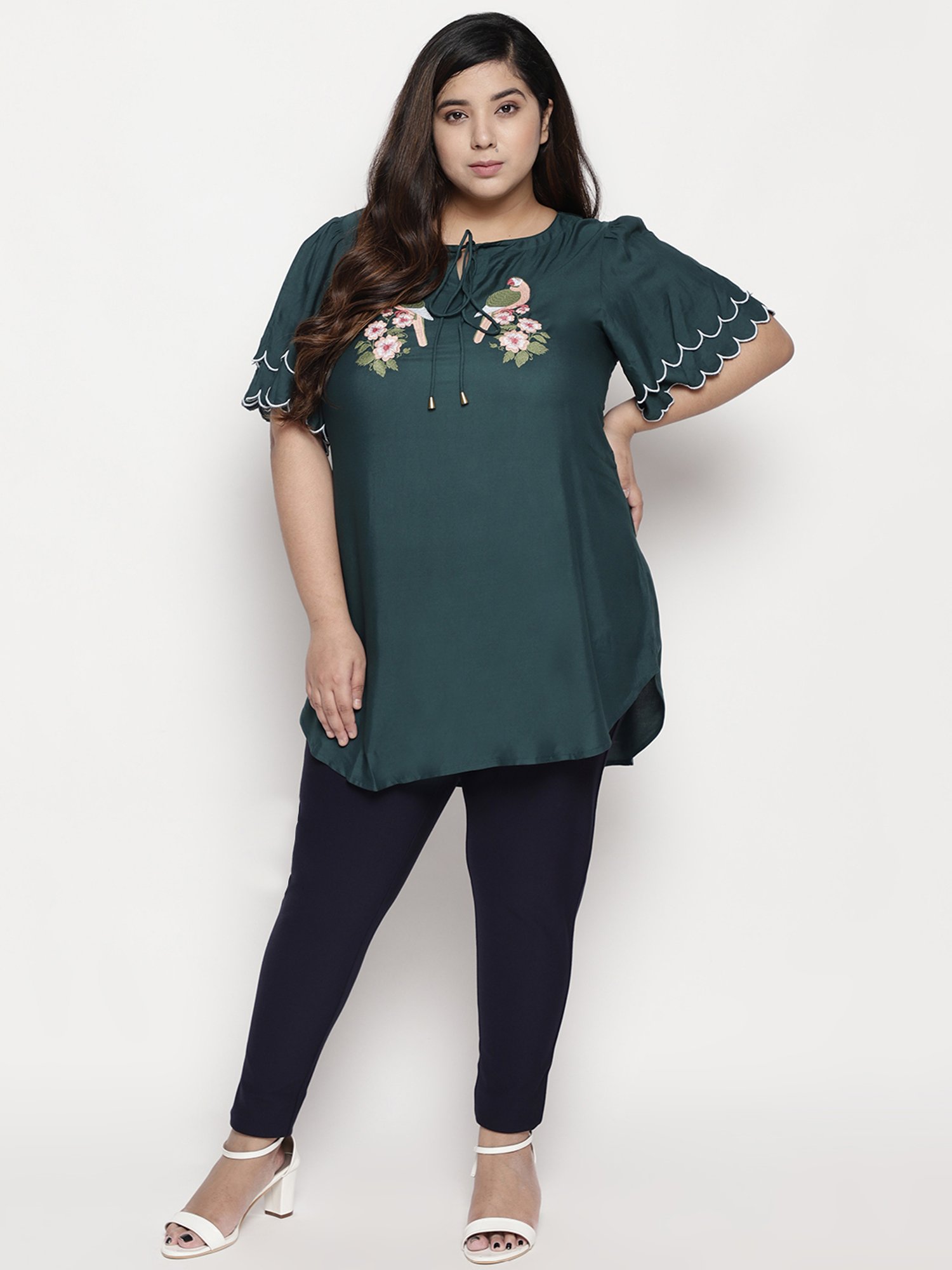 Amydus Navy Mid Rise Jeggings