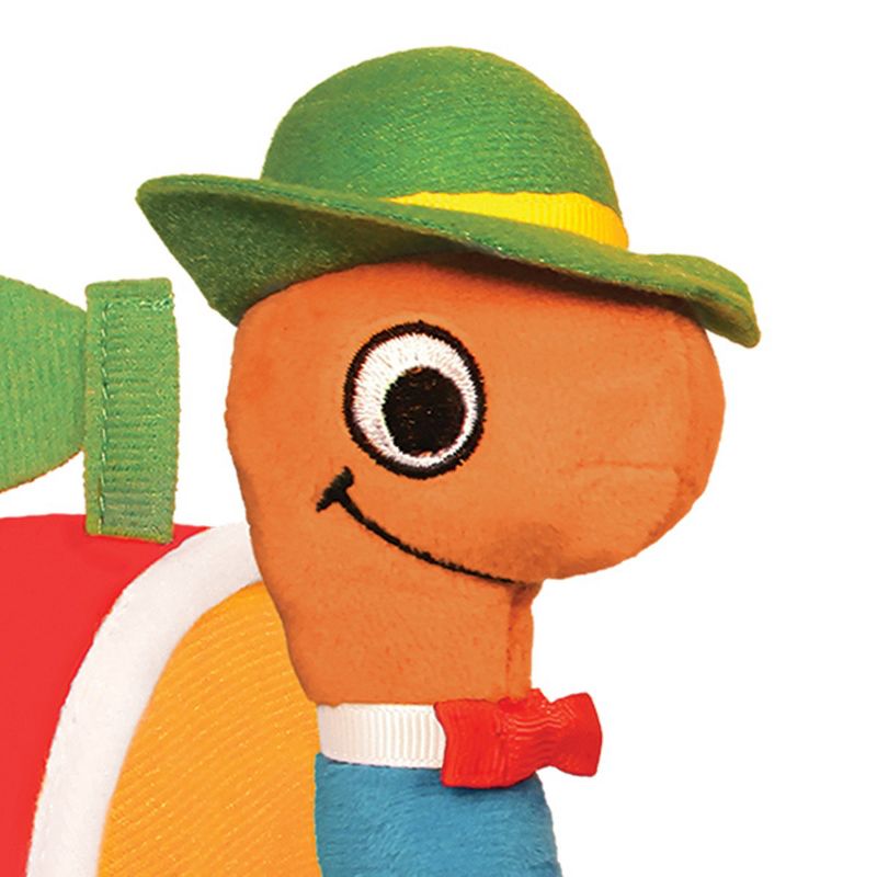 Yottoy Lowly Worm Soft Toy 7.5" with Applecar 6"