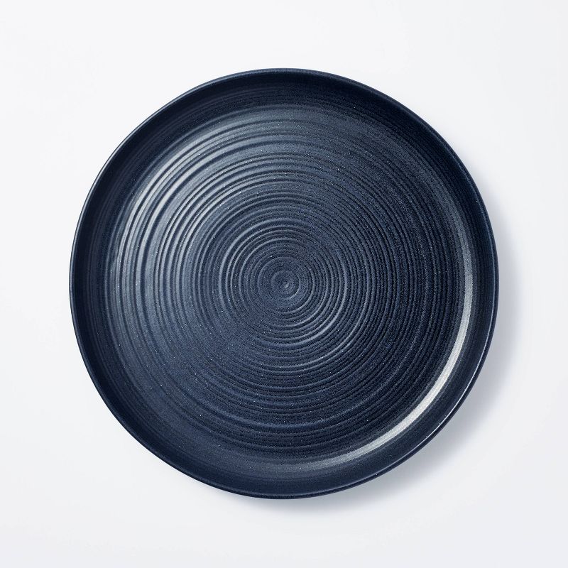 15" Stoneware Round Serving Platter Blue - Threshold™ designed with Studio McGee