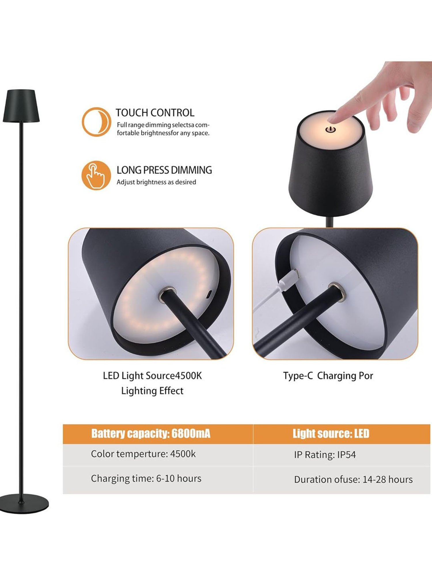 The Artment Black Plastic Abstract Lamp