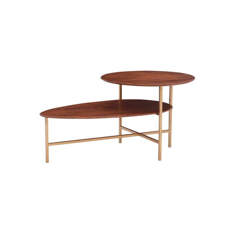 Charmane 2 Tier Coffee Table Gold - Powell Company