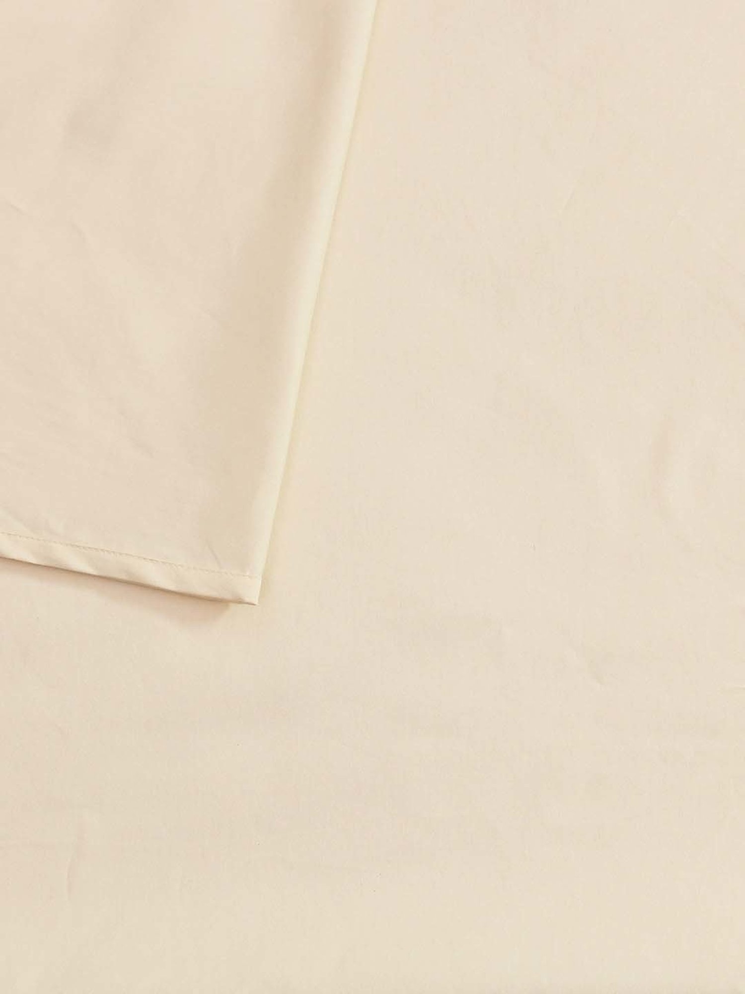 House This Sesame Off-White Cotton 600 TC Double Size Bedsheet With Pillow Covers