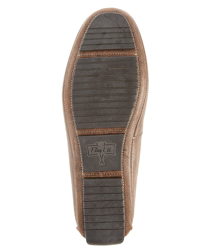 Flag LTD. Men's Morgan Distressed Vintage Leather Penny Loafer Moccasins