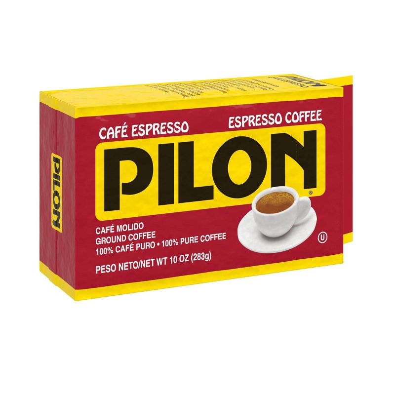 Pilon Arabica Blend Espresso Roast Dark Roast Ground Coffee - 10oz