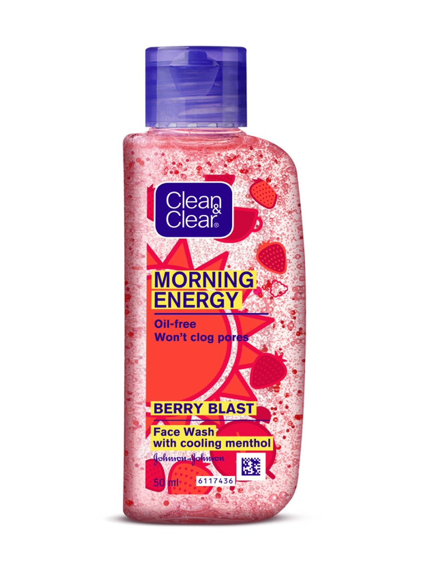 Clean & Clear Morning Energy Berry Blast Face Wash - 50 ml