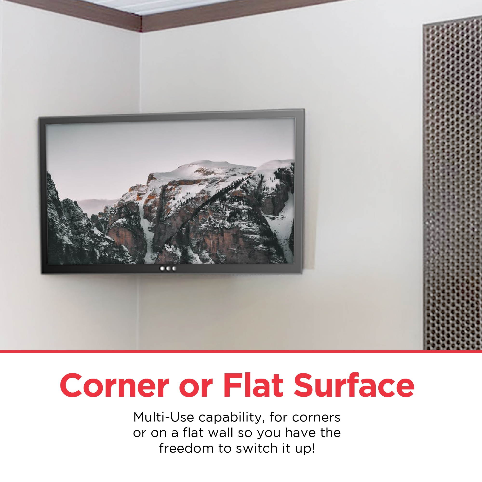 Full Motion Corner Flat Screen TV Wall Mount