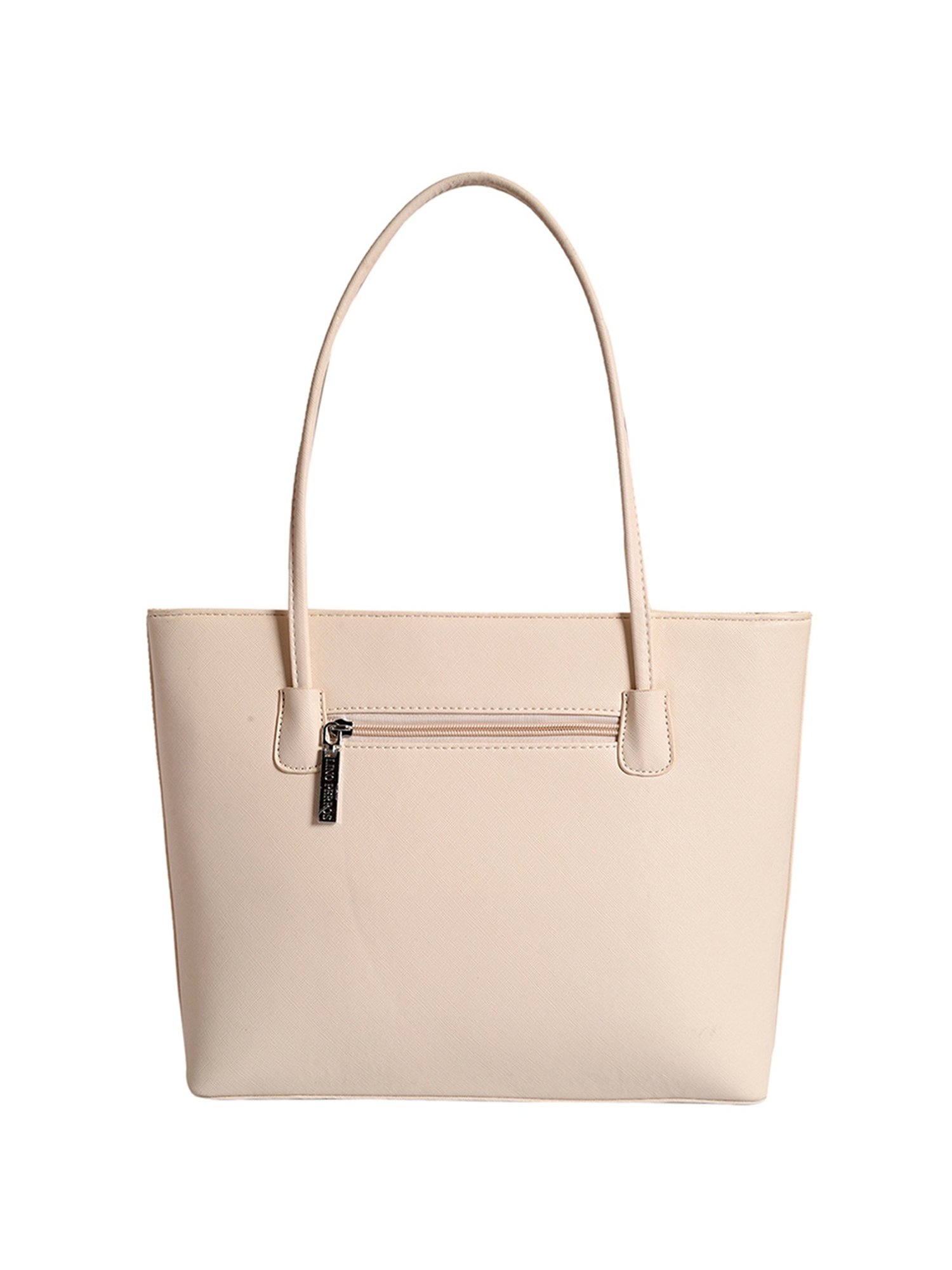 Lino Perros Core Pink Textured Large Shoulder Handbag