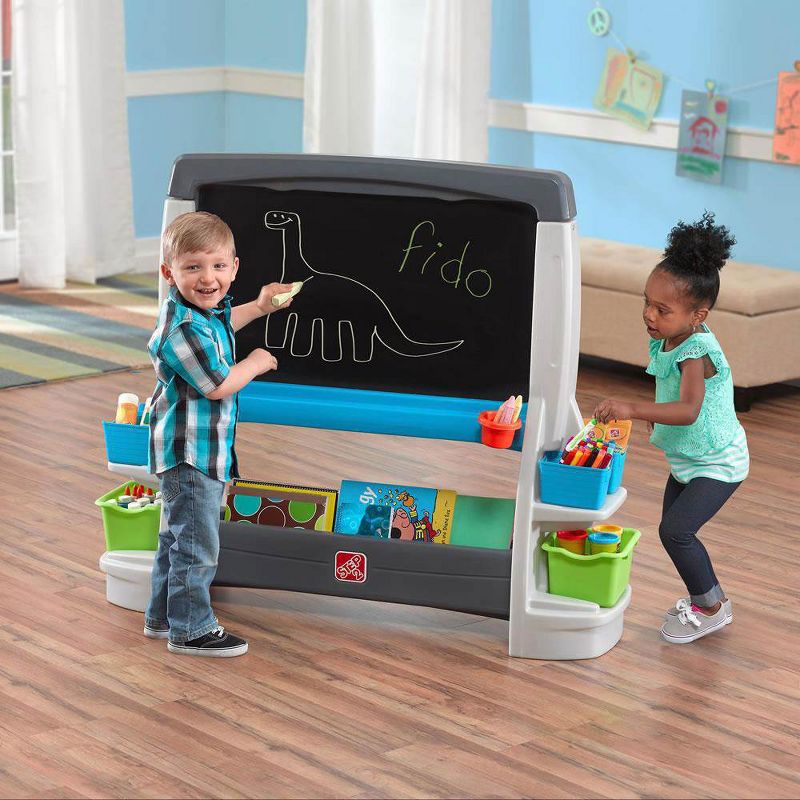 Step2 Jumbo Extra Large Oversized Whiteboard and Chalkboard Art Easel for Kids