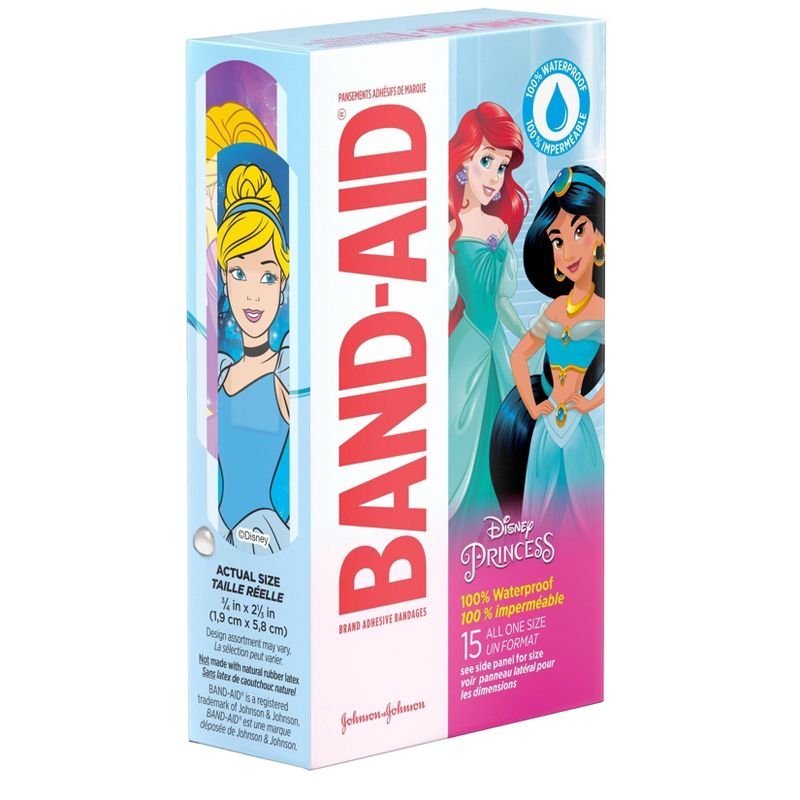 Band-Aid Disney Princess Waterproof Bandages - 15ct