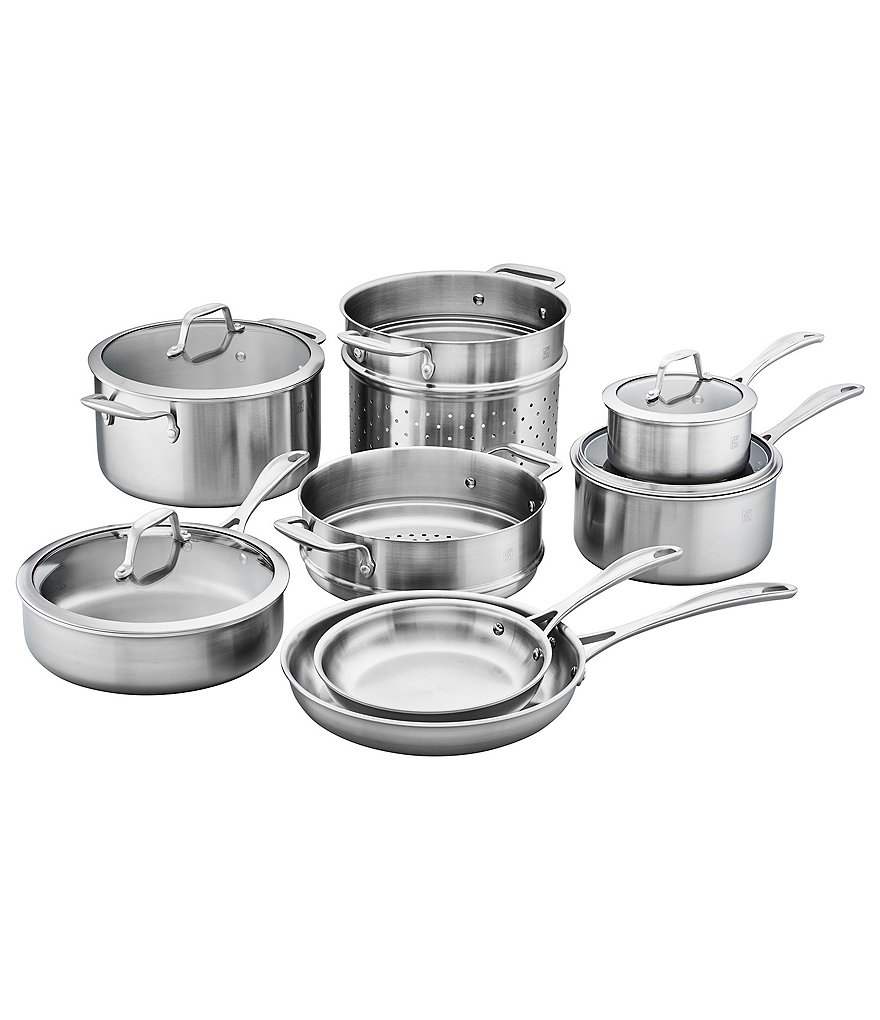 Zwilling Spirit 3-Ply 12pc Stainless Steel Cookware Set
