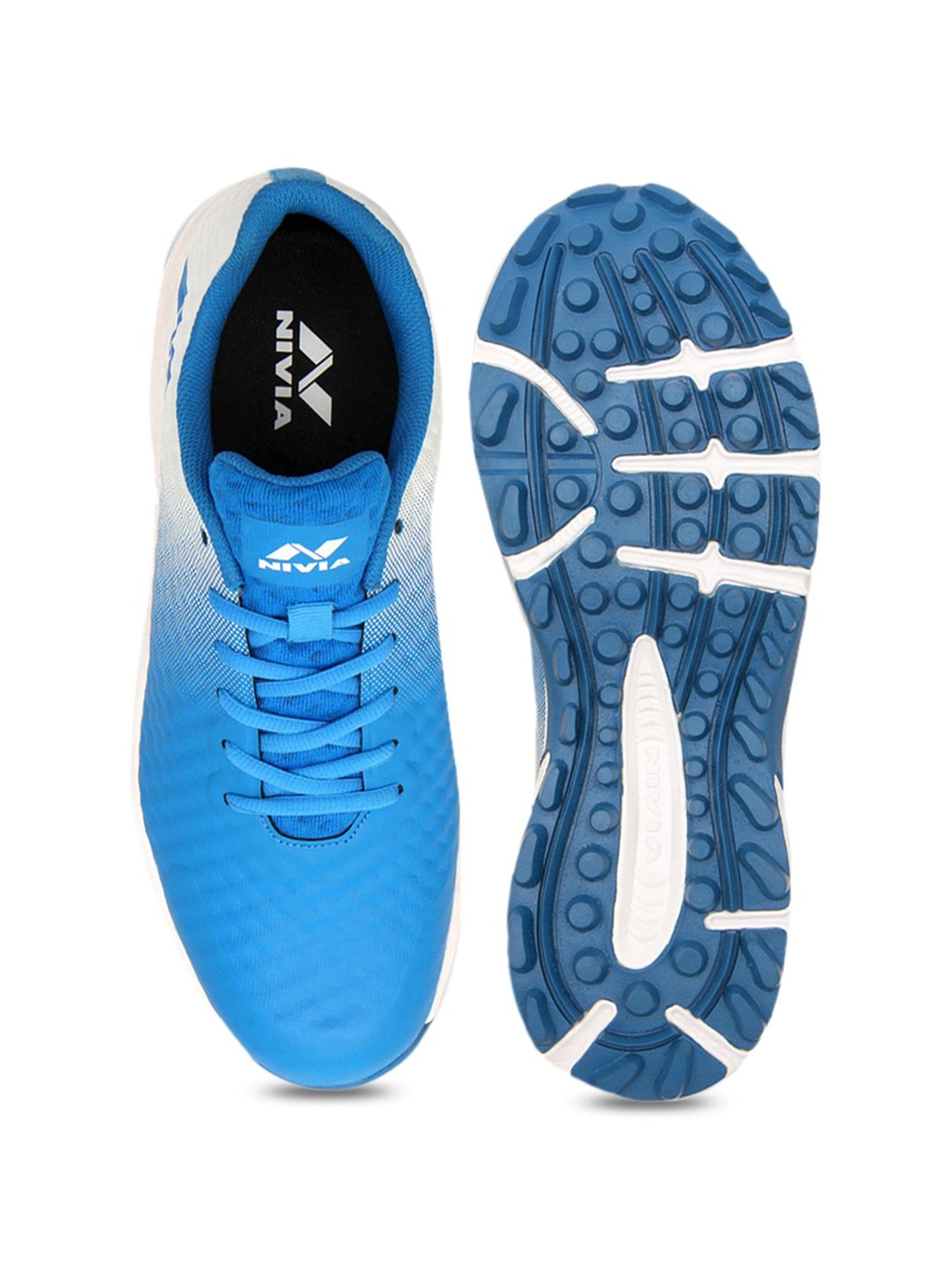 Nivia Men's Cric-1000 Blue Cricket Shoes