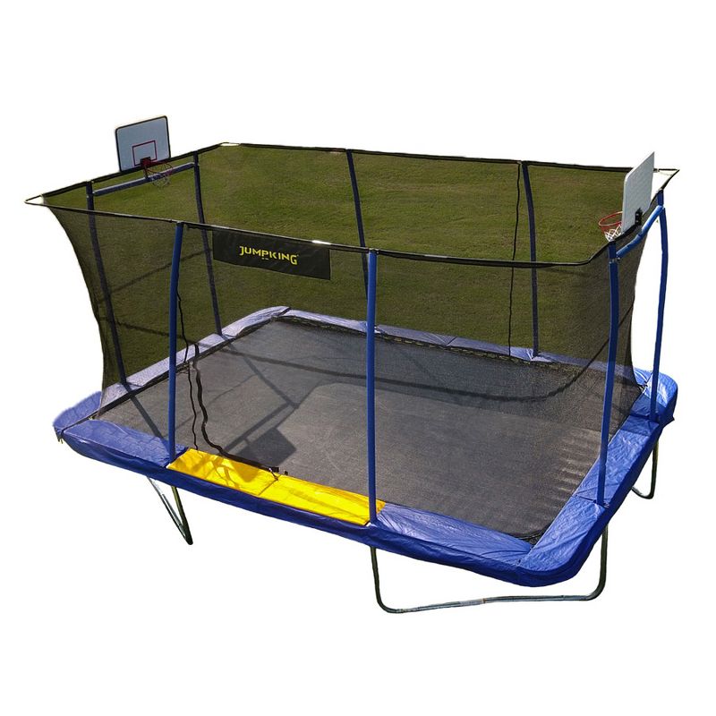 Jumpking JKRC10152BHC3 Rectangular Trampoline with Basketball Hoop Attachment