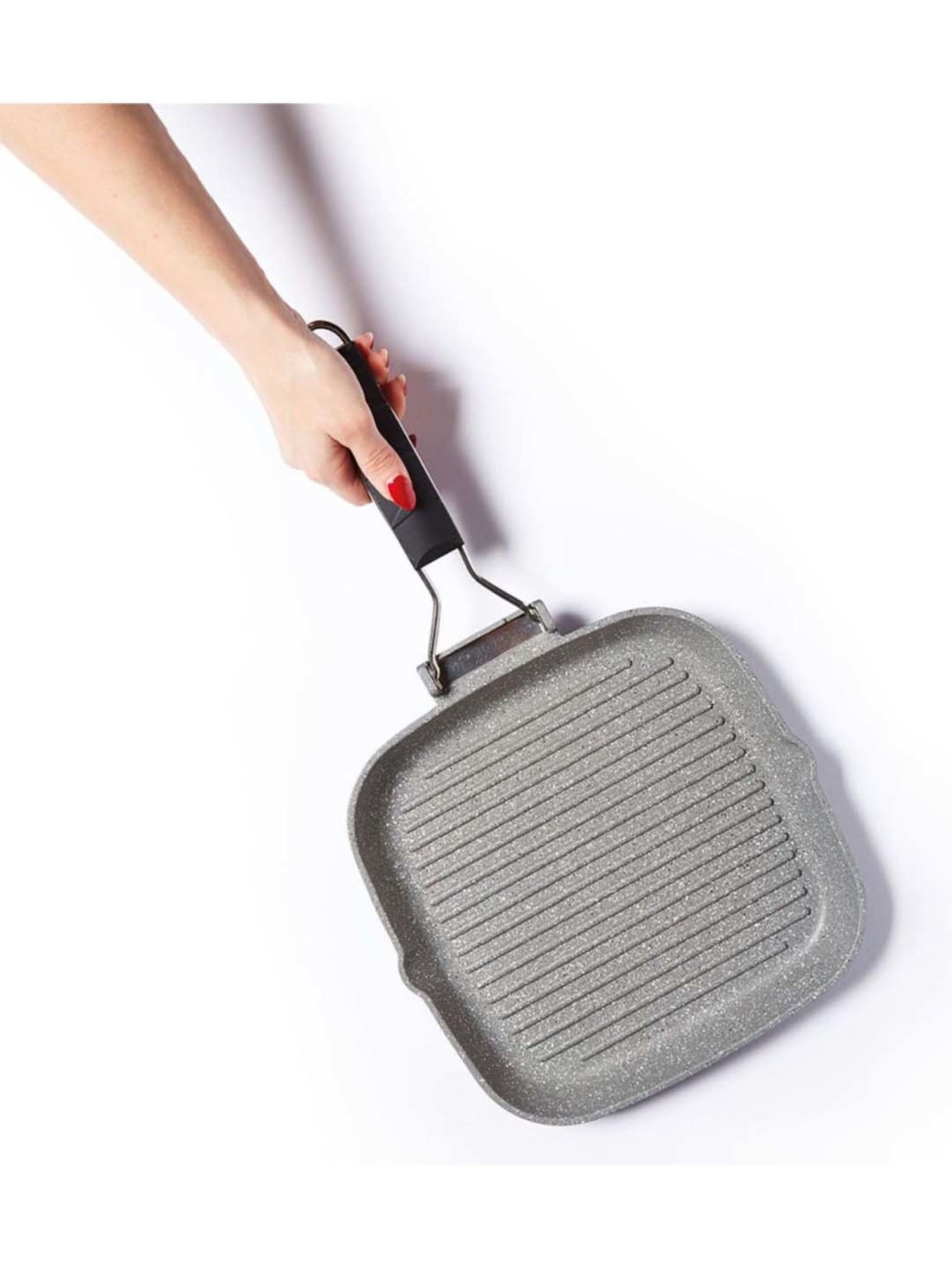MasterClass Grey Medium Aluminium Grill Pan - 20 cm