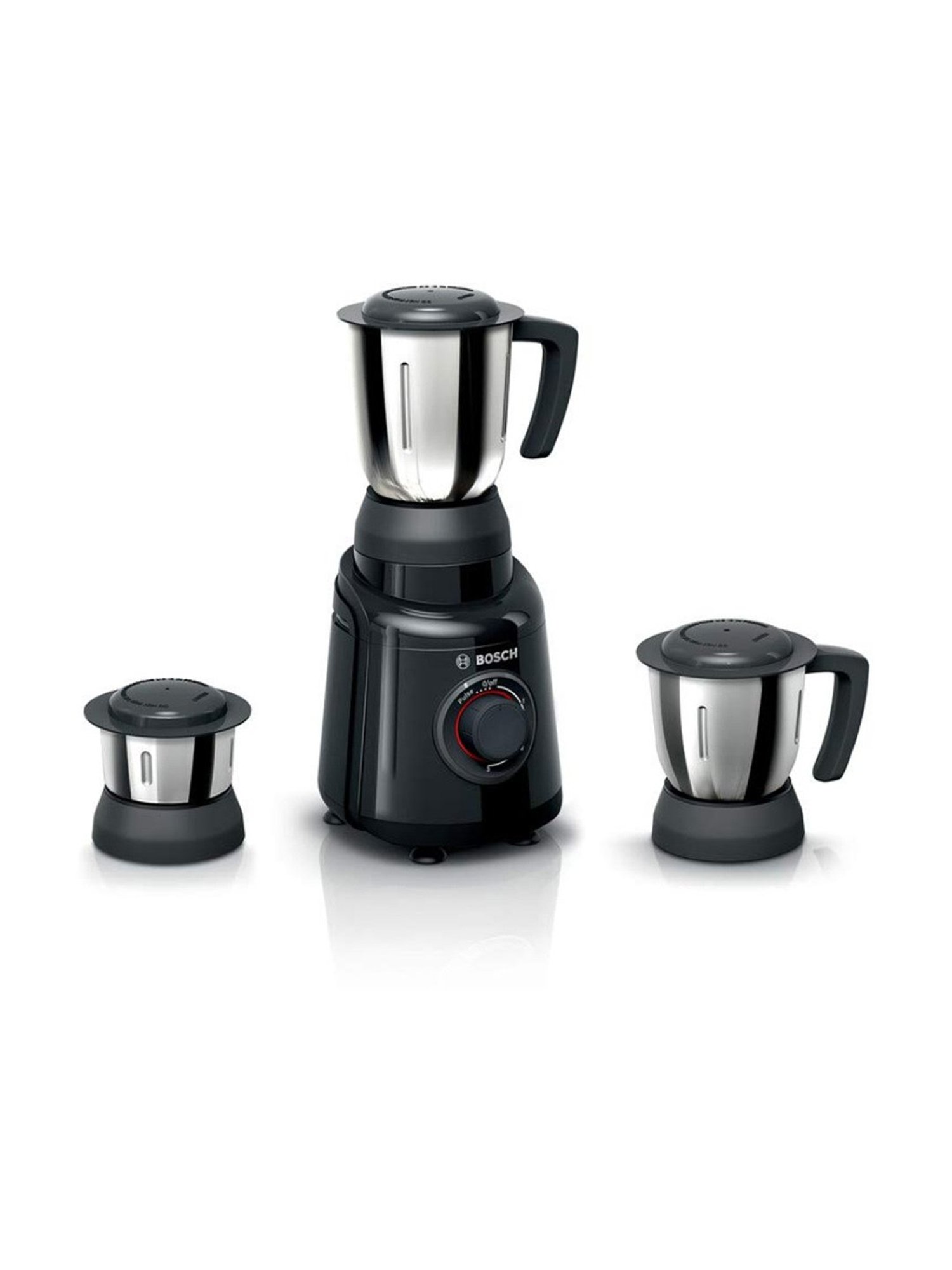 Bosch TrueMixx Black 500 Watt Joy Mixer Grinder with High grade stainless steel 3 jars (Black)
