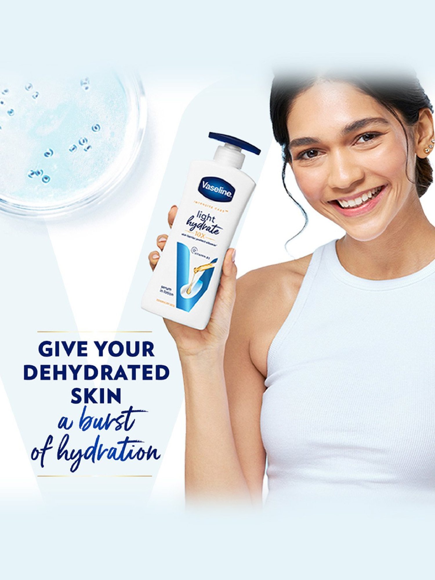 Vaseline Intensive Care Light Hydrate Serum In Lotion - 400 ml