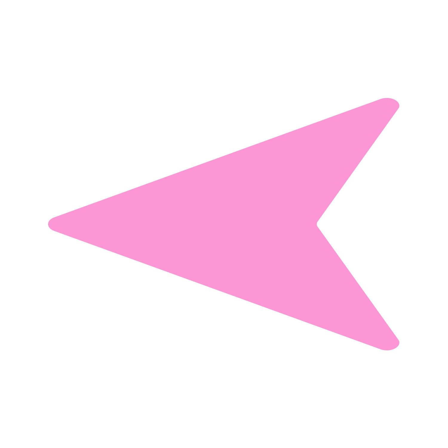 LiteMark 5 Inch Purple Removable Flying V Arrow Decals - Pack of 16