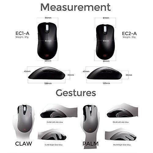 Original ZOWIE GEAR EC2-A 5 Buttons PC Computer Gaming Mouse Ergonomic