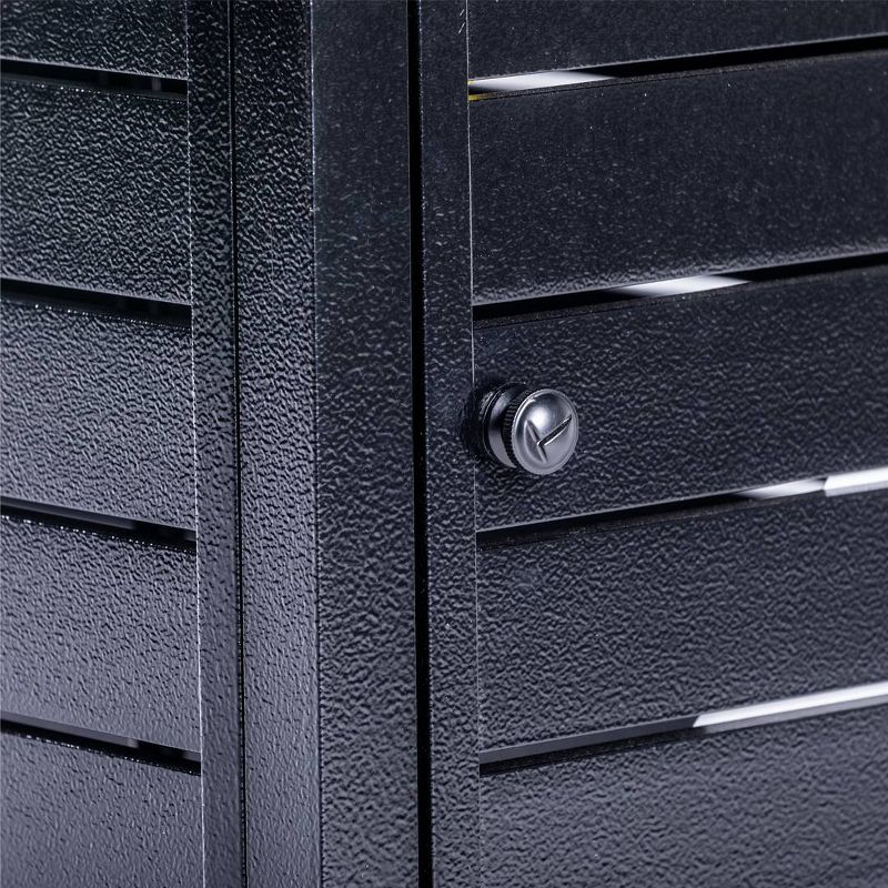 Rectangle Aluminum Fire Pit Table Hammered Black - Legacy Heating