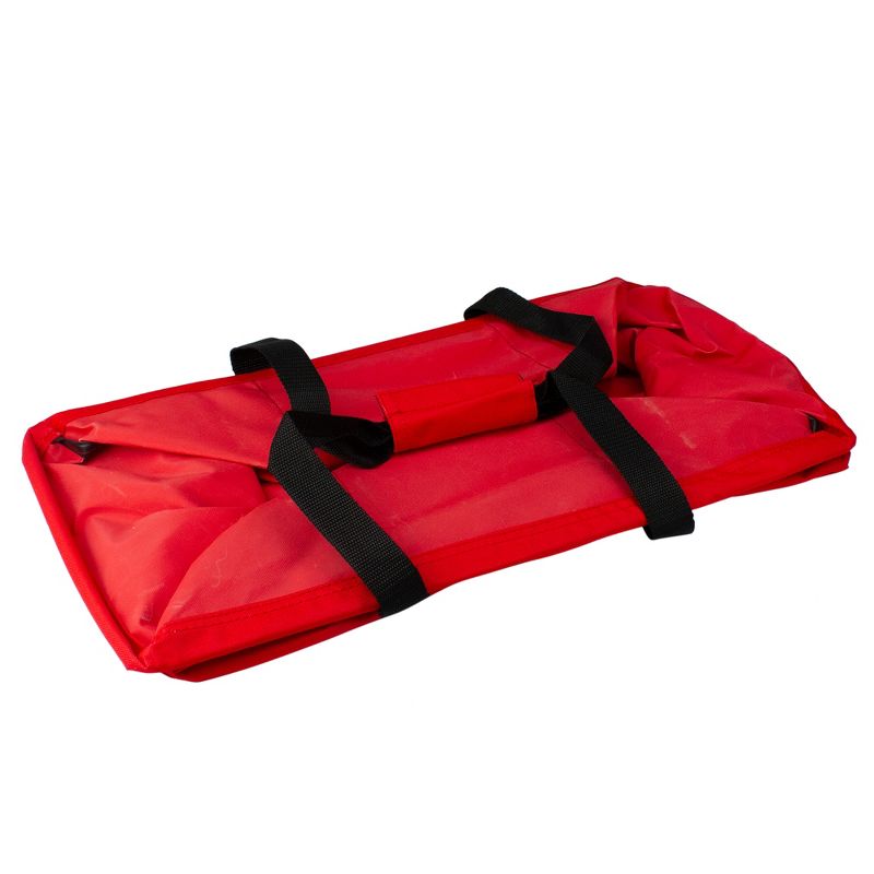 Northlight 22" Red Collapsible Multi-Purpose Christmas Storage Bag with Carrying Handles