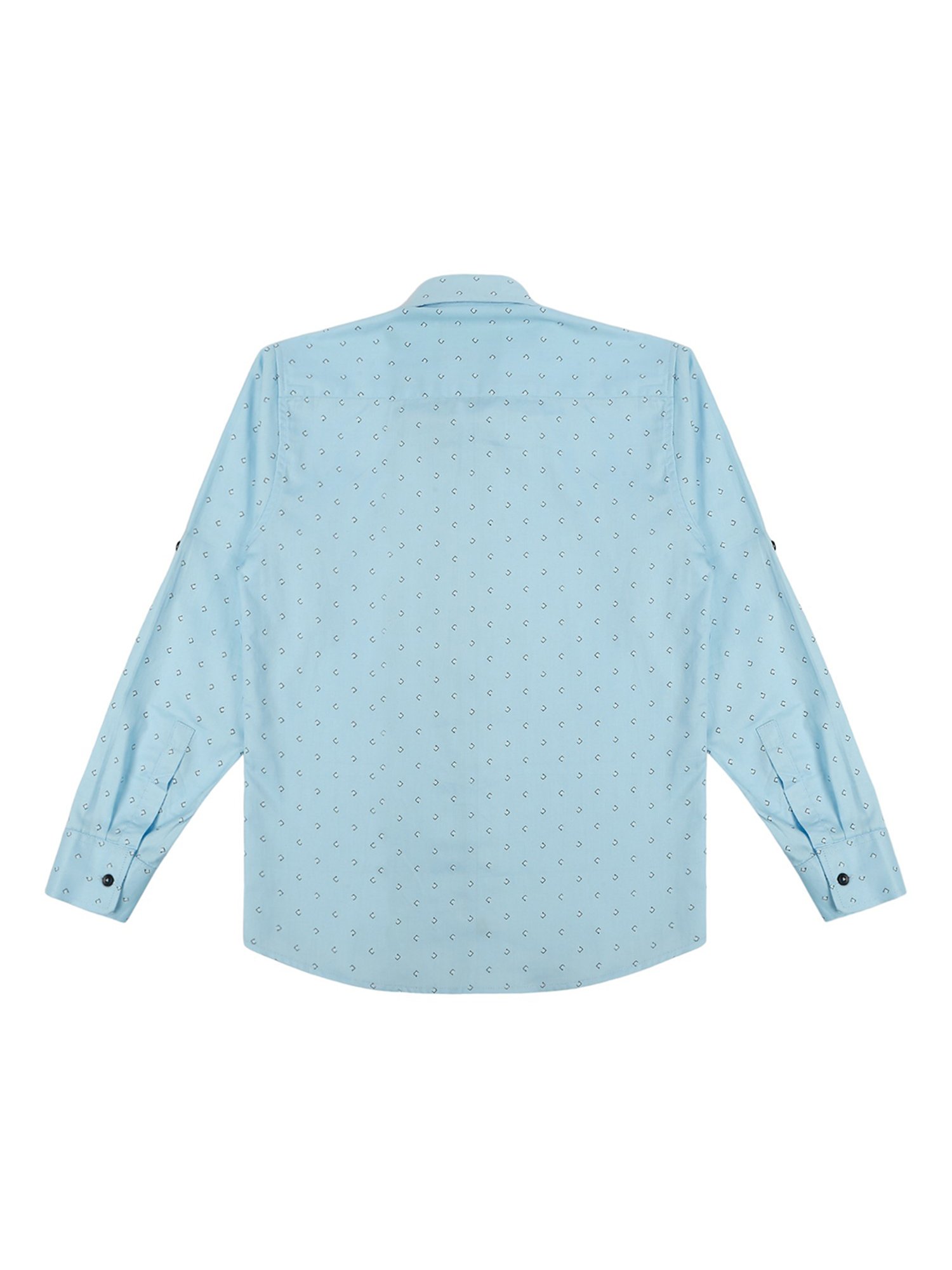 Cavio Kids Blue Cotton Printed Shirt
