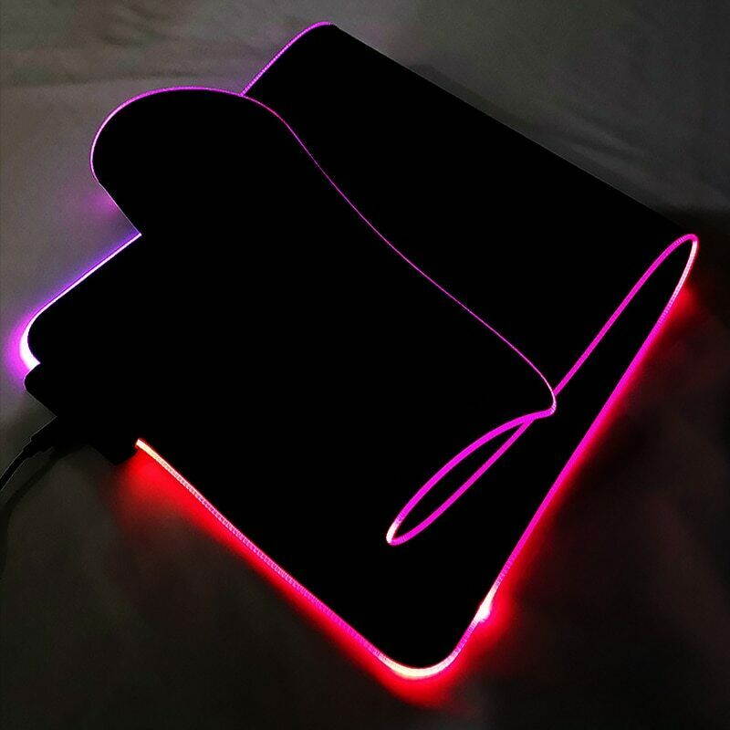 LED Flash Gaming Mouse Pad RGB Glowing Anti-slip Gamer Grande Mouse Keyboard Mat Expand Keyboard Pad 900*400*4mm /35.43*15.75*0.16 inches