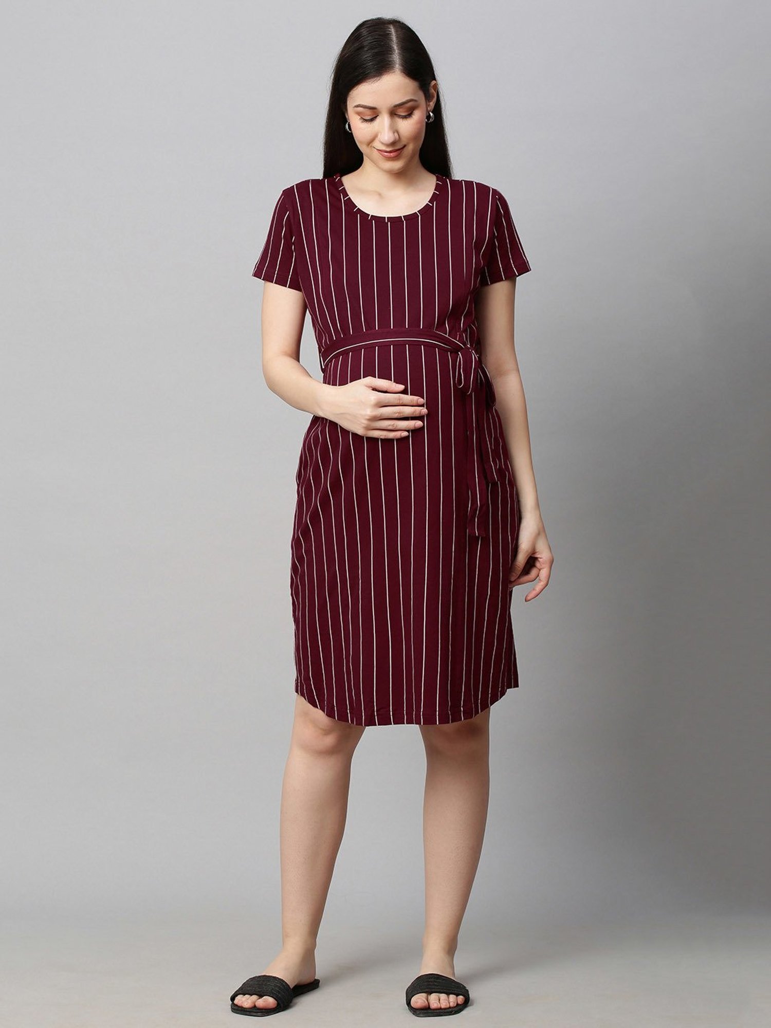 Mine4Nine Multicolor Printed Maternity Kurta