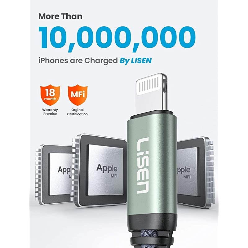 USB C to Lightning Cable 20W MFiCertified  6FT iPhone Charger Cable Never Rupture PD Fast Charging Nylon Braided Compatible with iPhone1211ProPro MaxMiniXXRXS Max