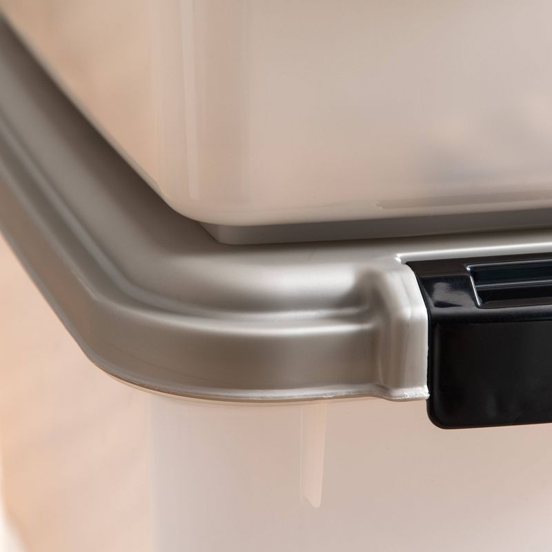 Amici Pet Marble Paw Glass Food Canister, 72oz