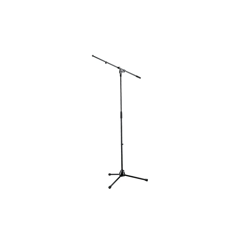 K&M 254B Tripod Microphone Boom Stand, Black