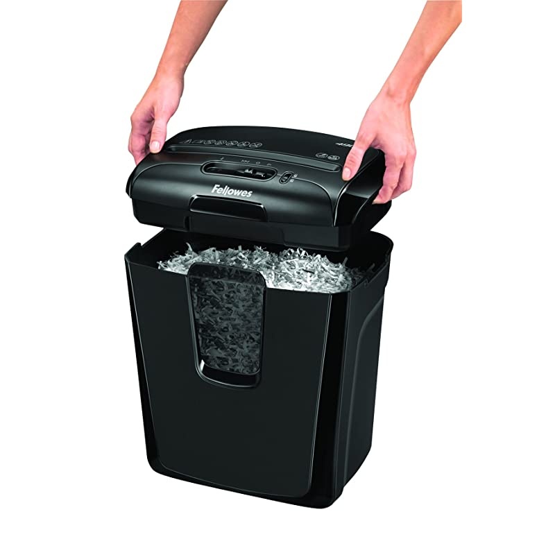 Powershred 49C 8Sheet CrossCut Paper and Credit Card Shredder 4605801 Black