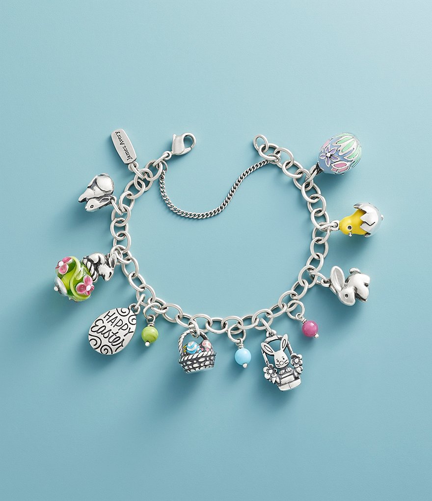 James Avery Enamel Floral Egg Charm