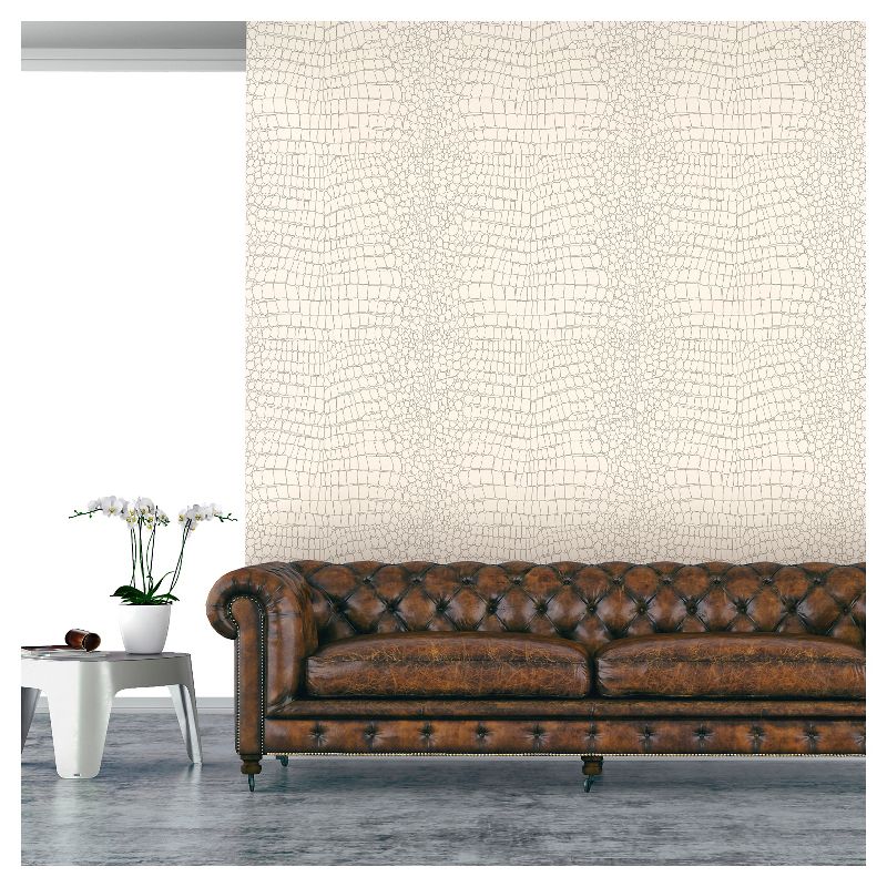 Devine Color Textured Alligator Peel and Stick Wallpaper