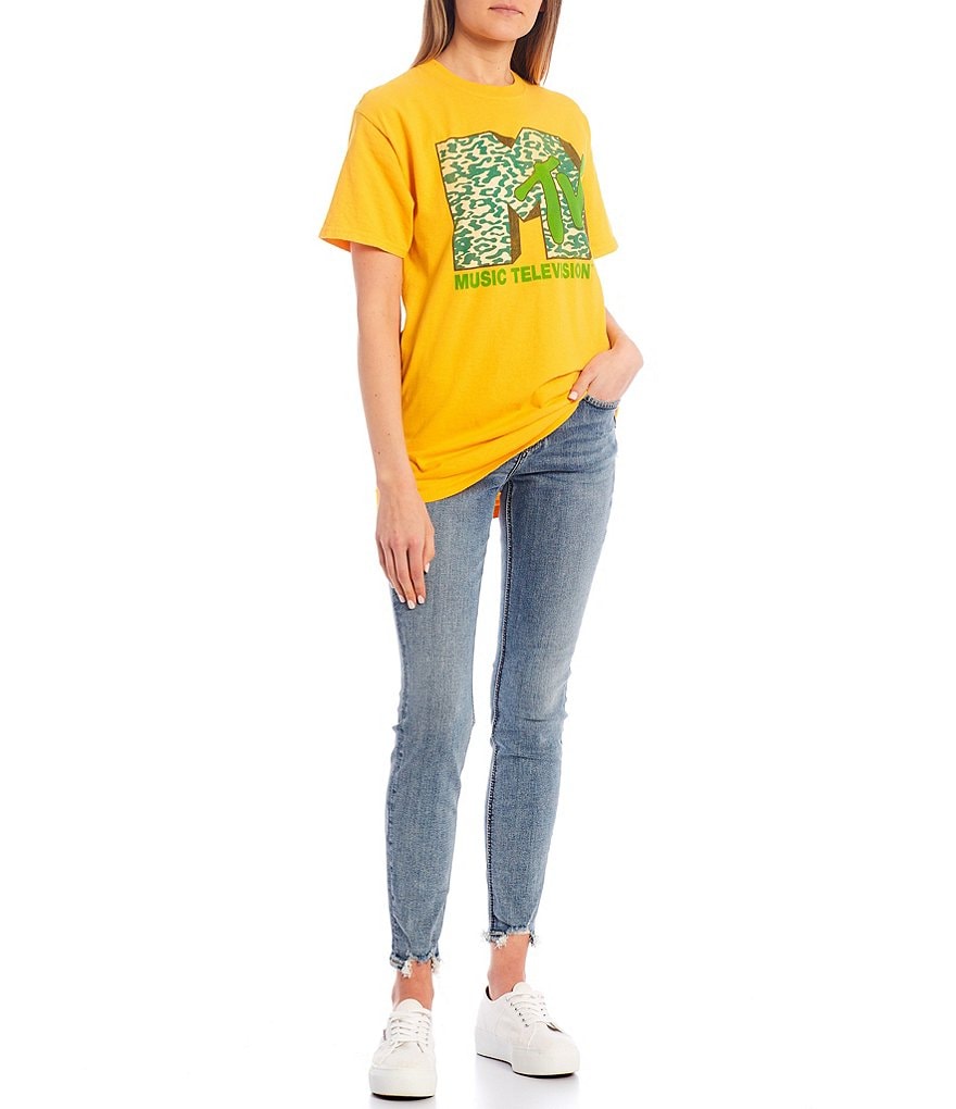 Junk Food MTV Cheetah Short Sleeve Graphic Tee