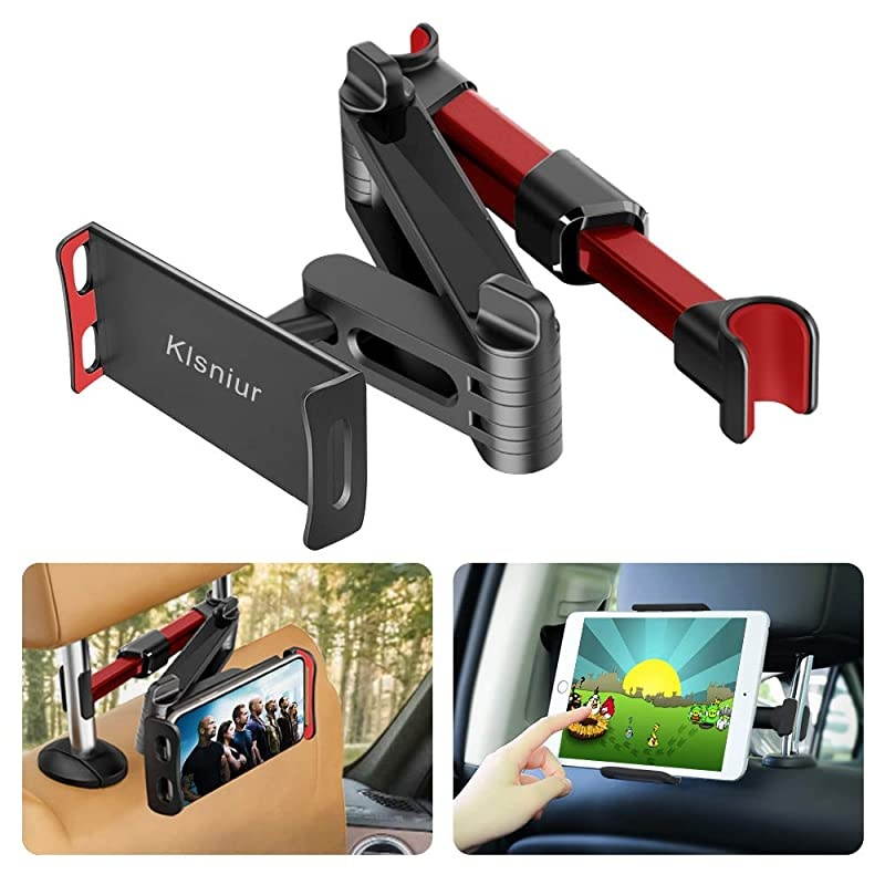 Headrest Mount Tablet Headrest Holder Backseat Seat Mount Holder Universal 360&deg; Rotating Adjustable for All 6105 Tablet iPad iPad Air iPad MiniSamsung GalaxyCell Phones 458 Red