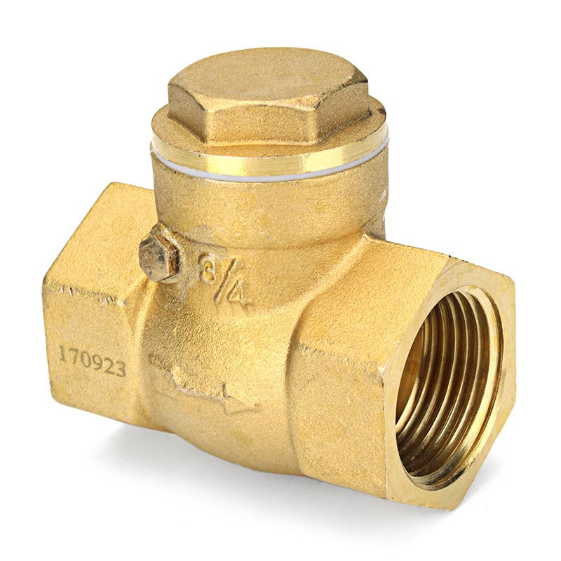 TMOK 1/2" 2/3" 1" Brass Swing Check Valve Female NPT Threaded Durable Brass Construction Valves #3
