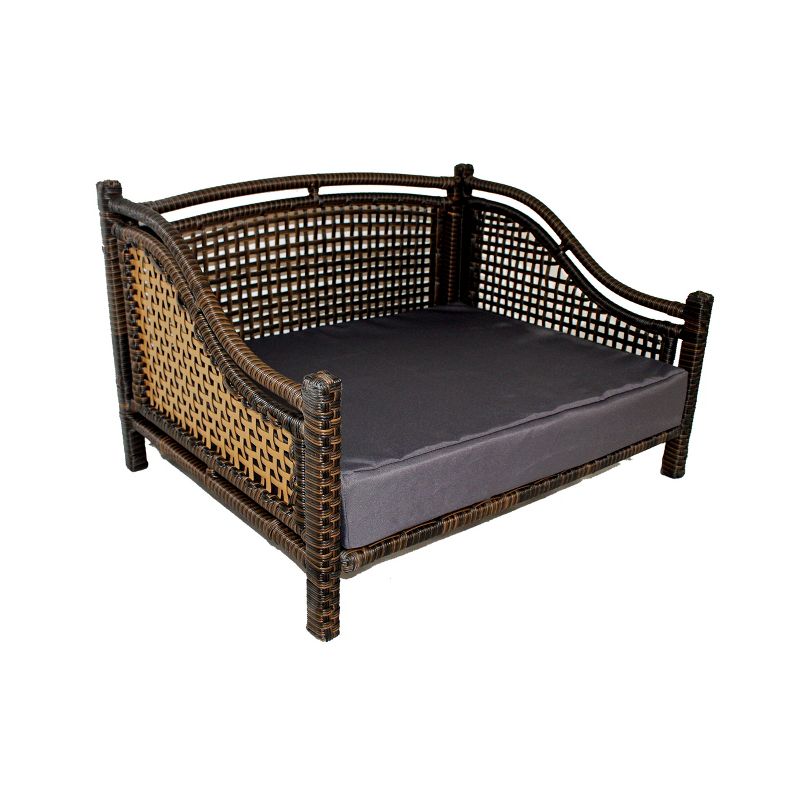 Iconic Beds for Dogs and Cats - Rattan Maharaja Bed - Brown