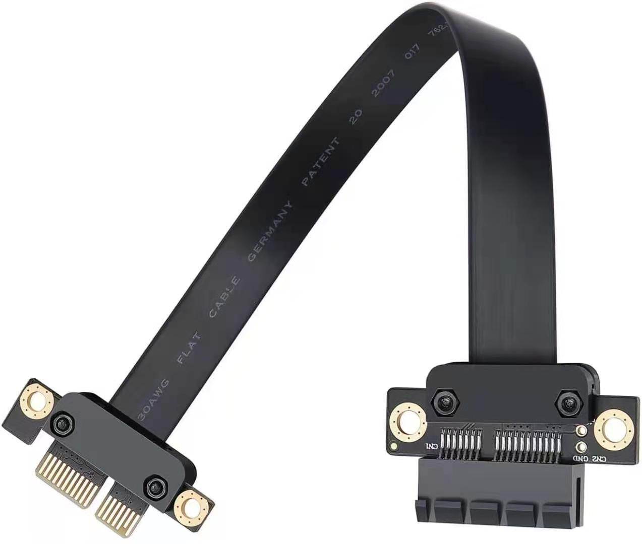 5CM PCI Express 36PIN 1X Extension Cable- 180 Degree  for BTC Miner Bitcoin Mining