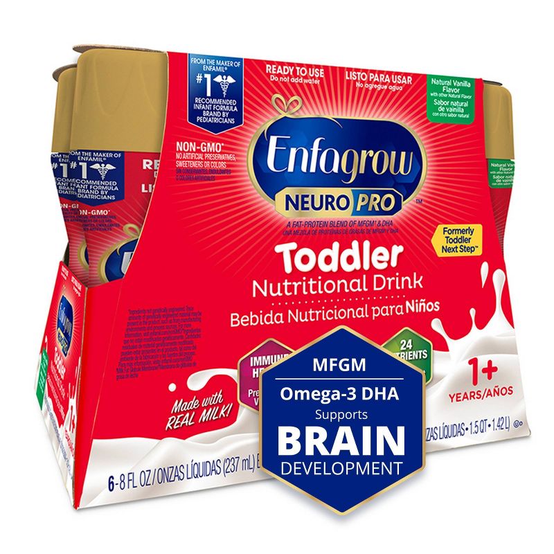Enfagrow Toddler Next Step Vanilla RTD Bottles - 6ct/8 fl oz Each