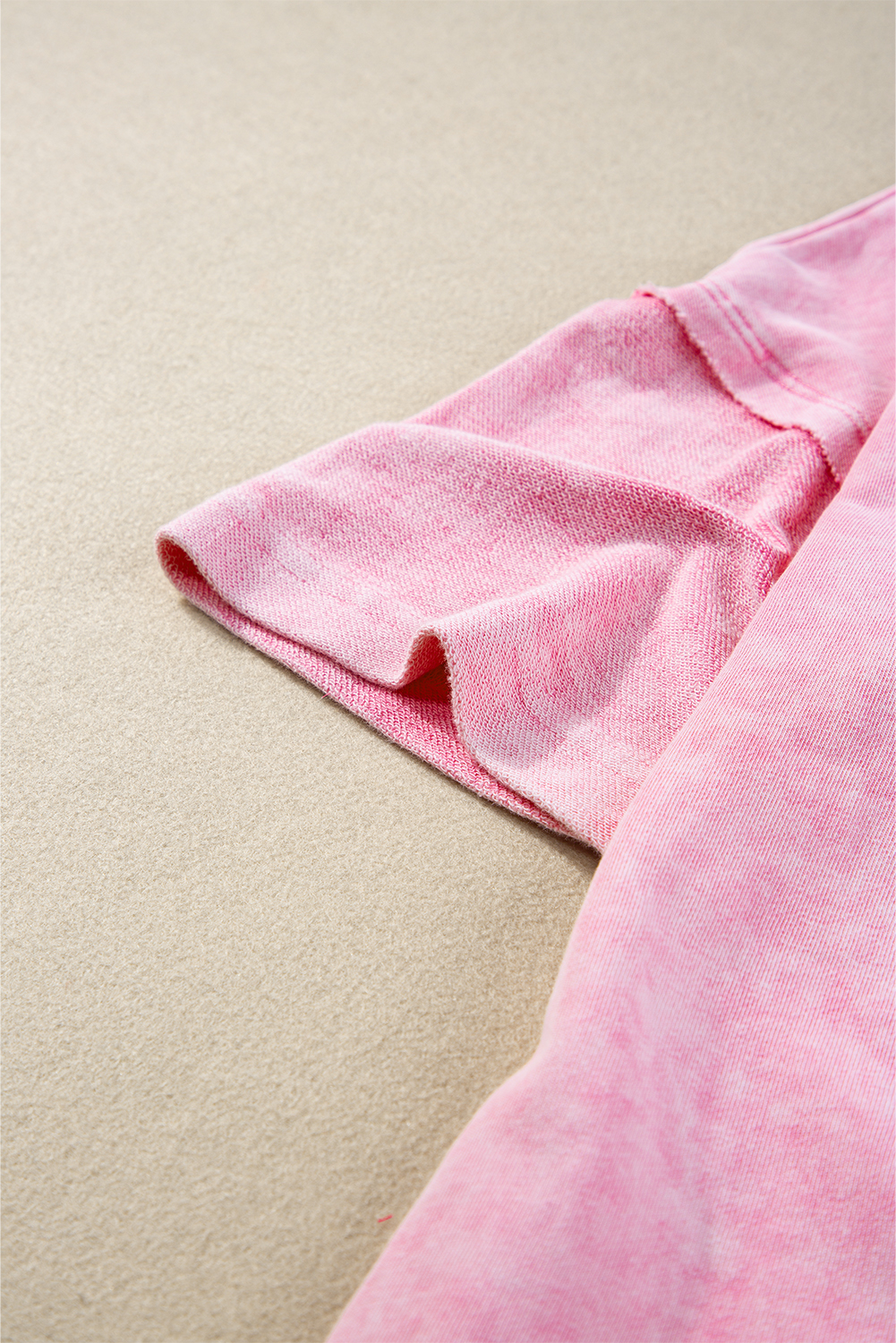 White Tie-dye Print Oversized Boyfriend T Shirt